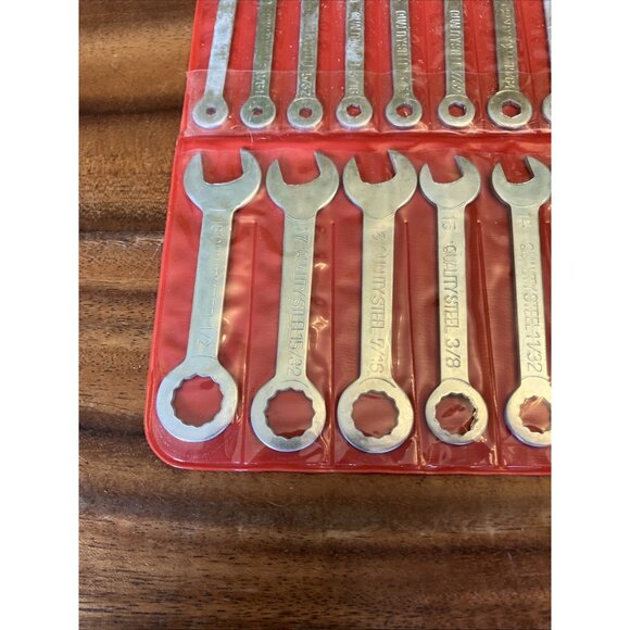 VINTAGE QUALITY STEEL 18pc. WRENCH SET COMBINATION OPEN END/BOX END JAPAN - Picture 5 of 12